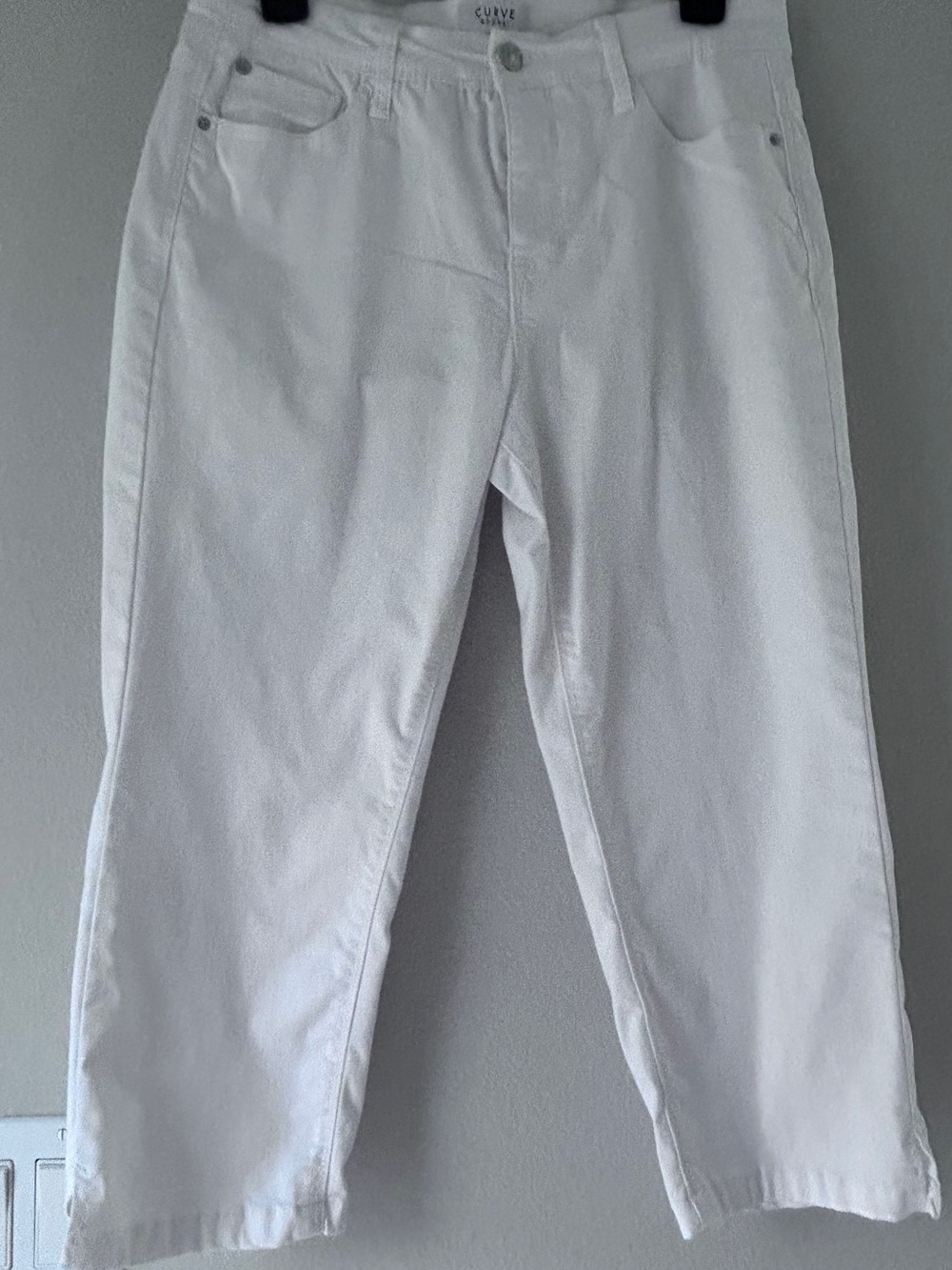 Curve Appeal -  Straight Leg Jeans in White